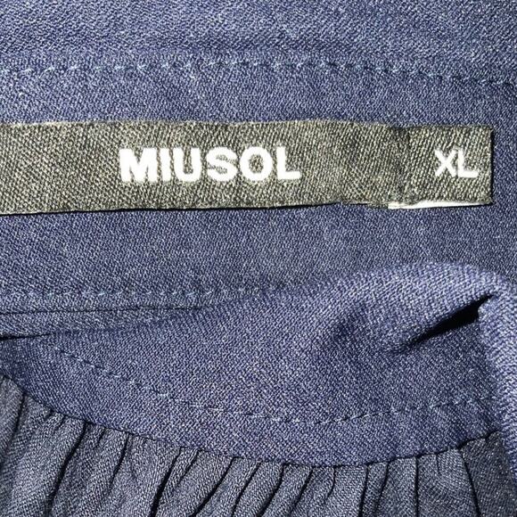 Miusol Fit & Flare Dress Womens XL 3/4 Sleeve V-Neck Stretch Casual Officewear - Picture 7 of 9